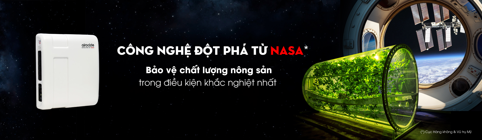 Airocide: Công nghệ độc quyền NASA (Mỹ)