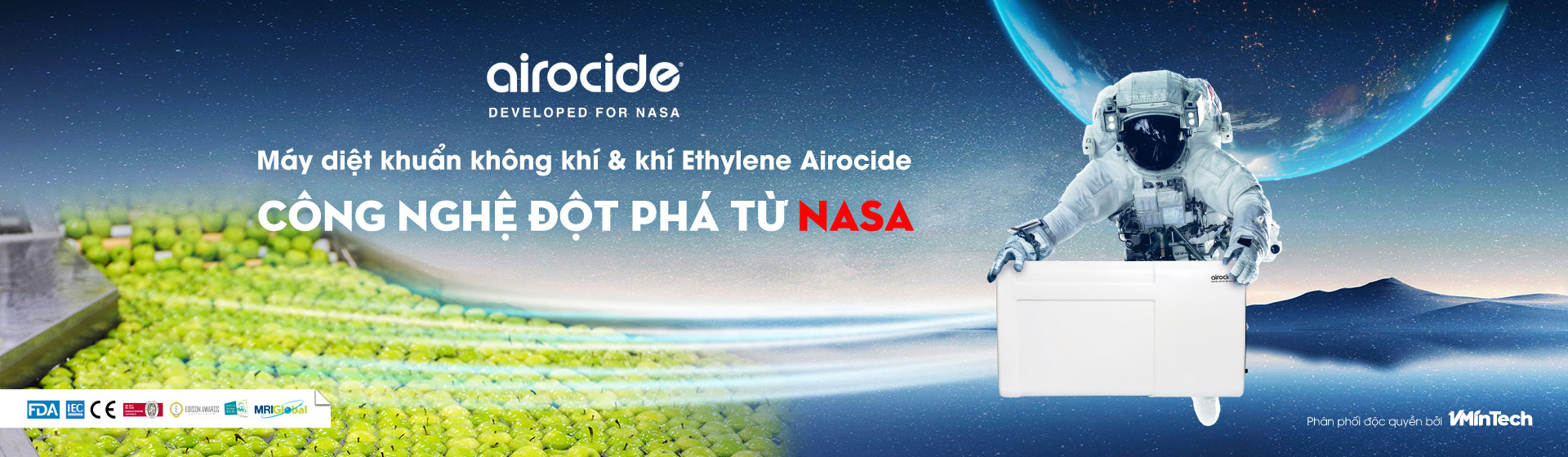 Máy khử khuẩn và làm sạch không khí AIROCIDE