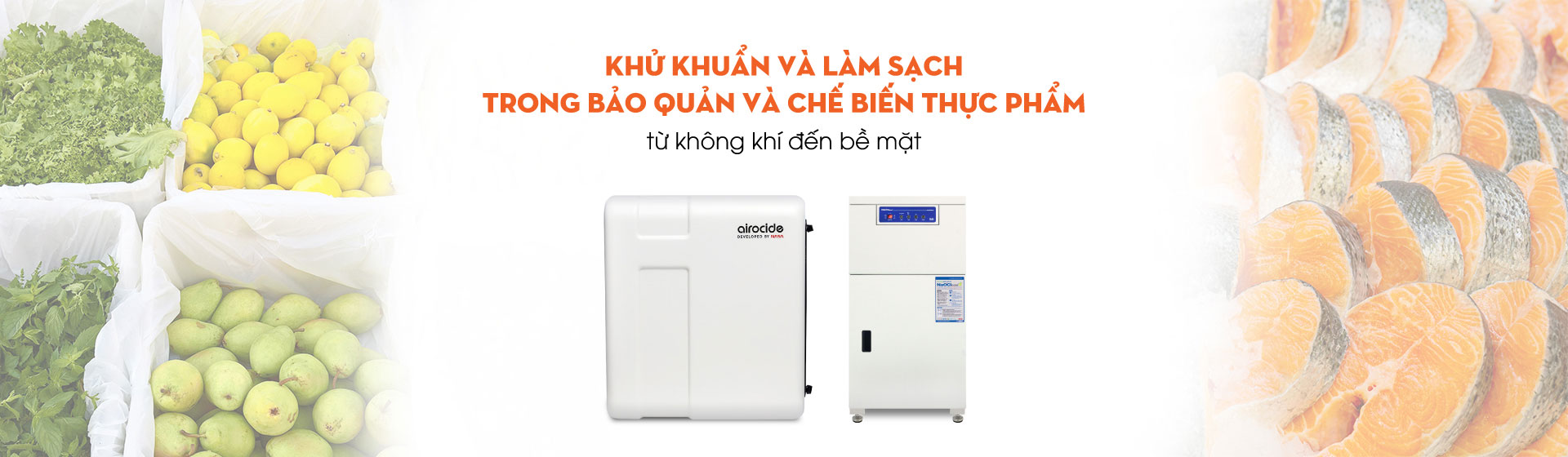 Ứng dụng Thiết bị Khử khuẩn không khí trong Bảo quản & Chế biến Nông sản, Thực phẩm